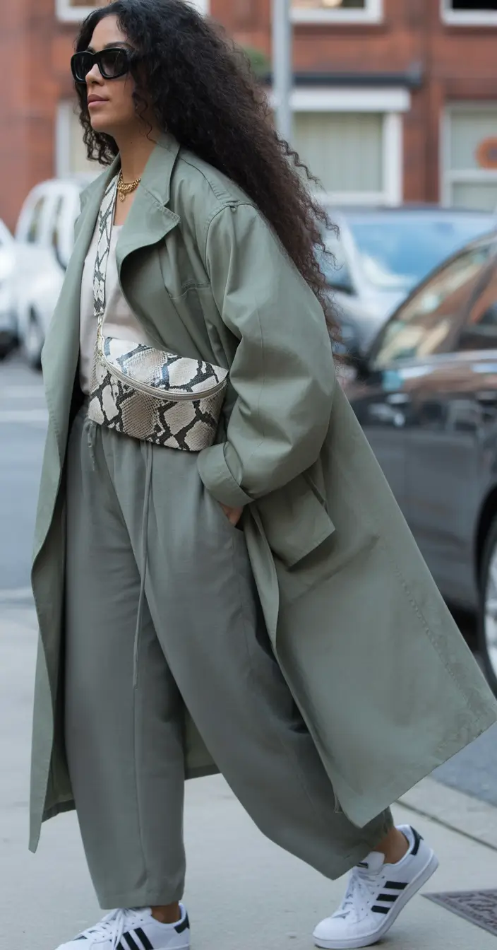 fall fashion outfits 2025 Utility Chic in Sage Green