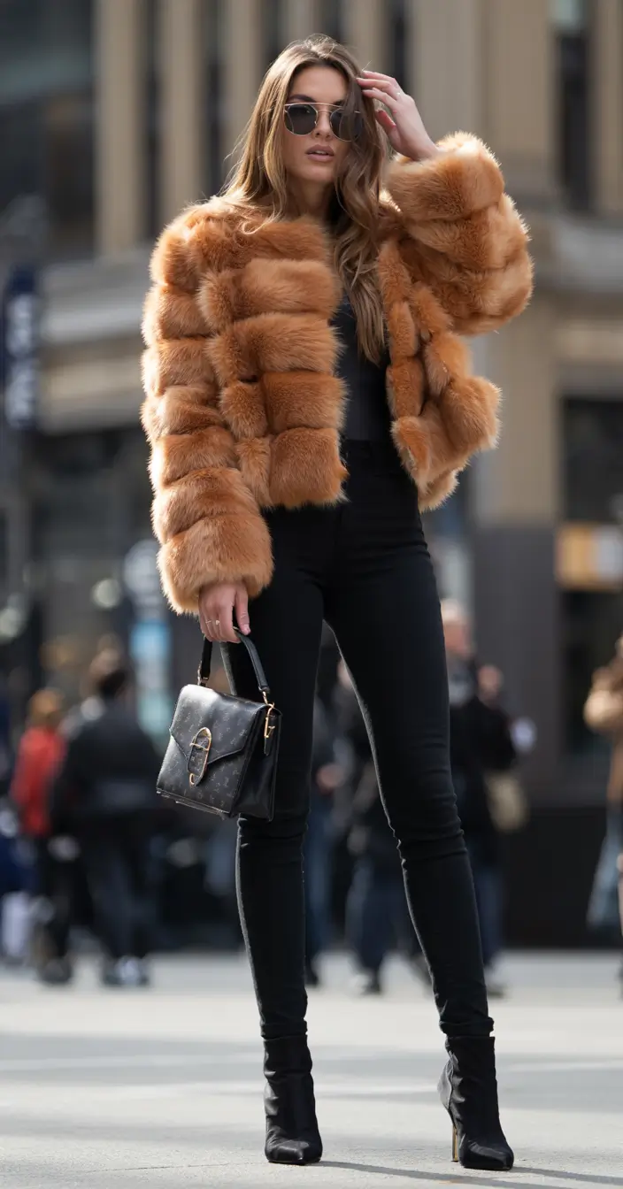 fall fashion outfits 2025 Faux Fur Luxe Statement