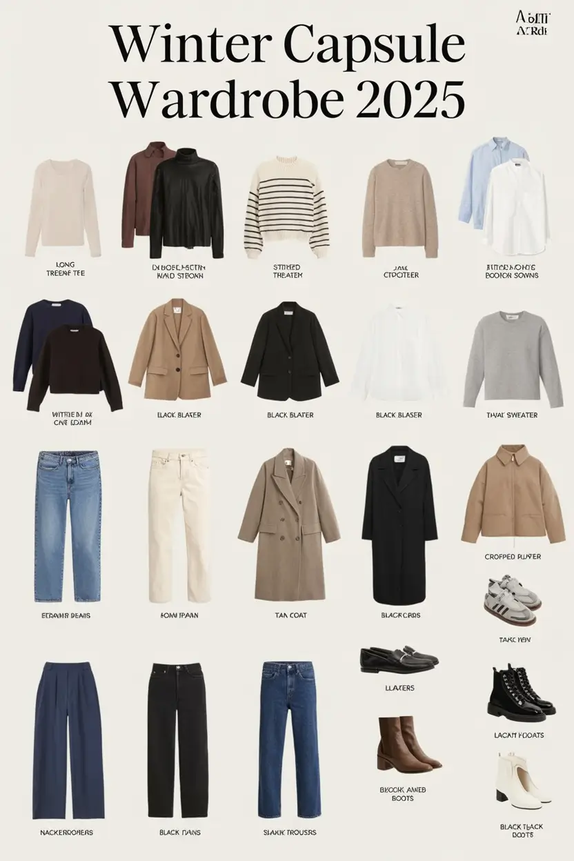 Capsule Wardrobe Ideas for Winter 2025–2026: Stylish & Practical Outfits