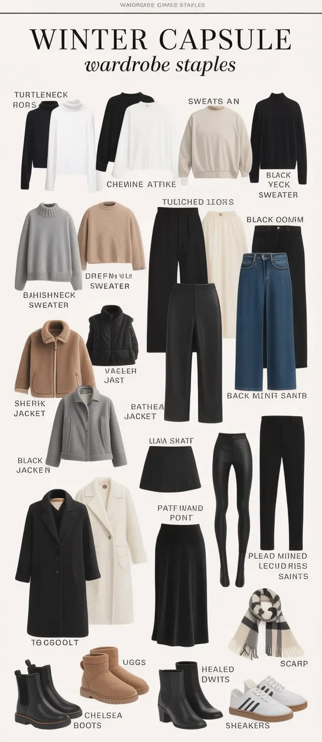 Capsule Wardrobe Ideas for Winter 2025–2026: Stylish & Practical Outfits
