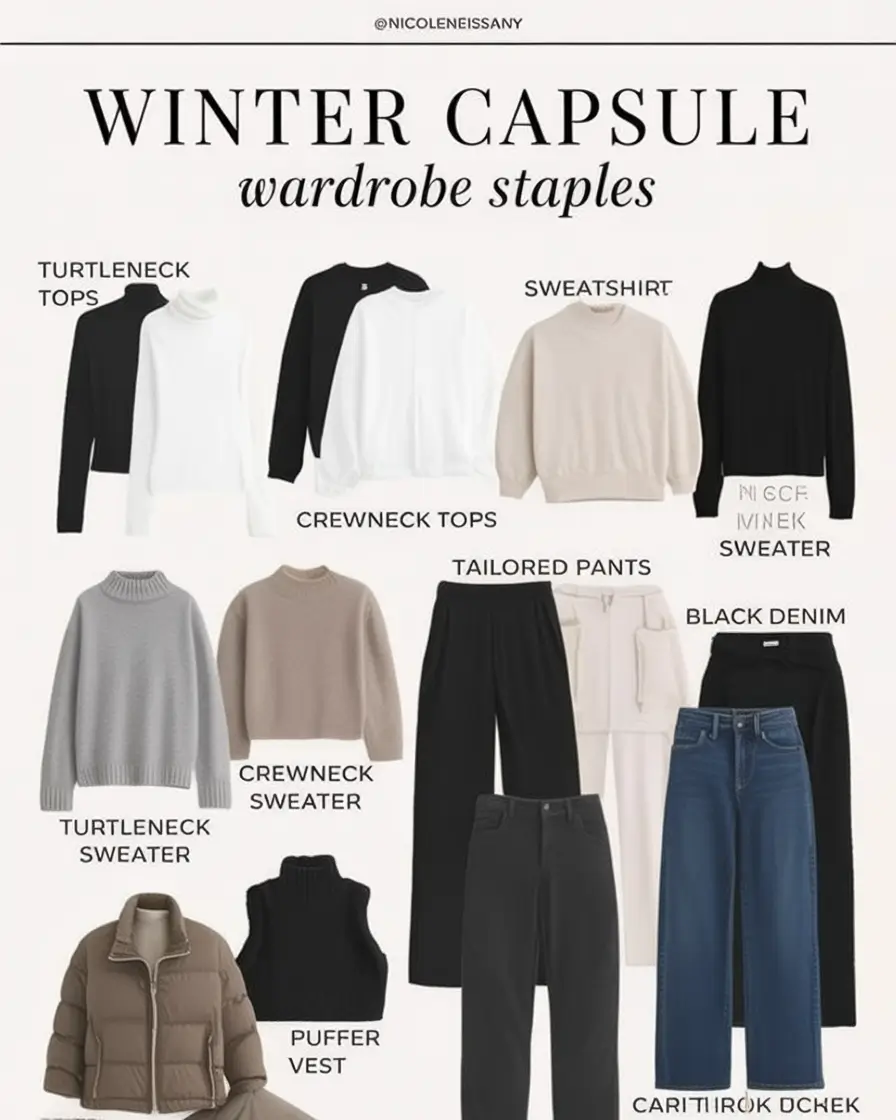 Capsule Wardrobe Ideas for Winter 2025–2026: Stylish & Practical Outfits