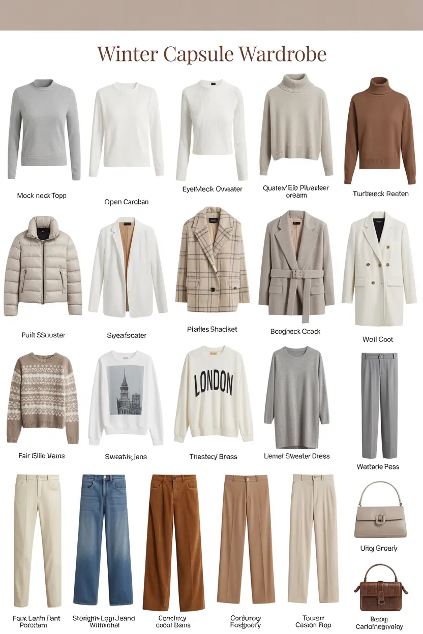 Capsule Wardrobe Ideas for Winter 2025–2026: Stylish & Practical Outfits