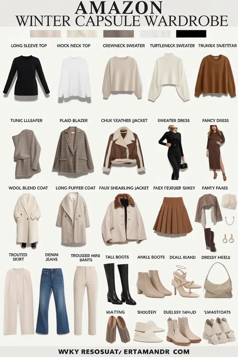 Capsule Wardrobe Ideas for Winter 2025–2026: Stylish & Practical Outfits
