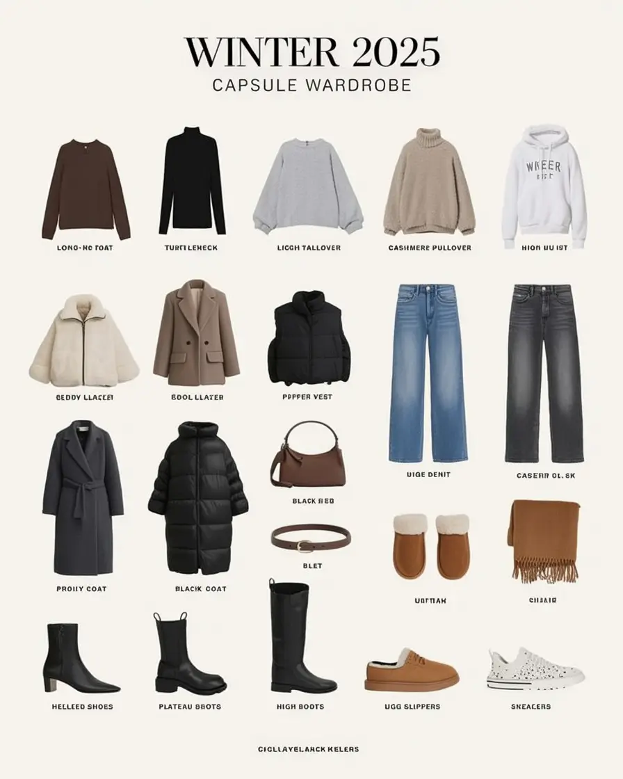 Capsule Wardrobe Ideas for Winter 2025–2026: Stylish & Practical Outfits