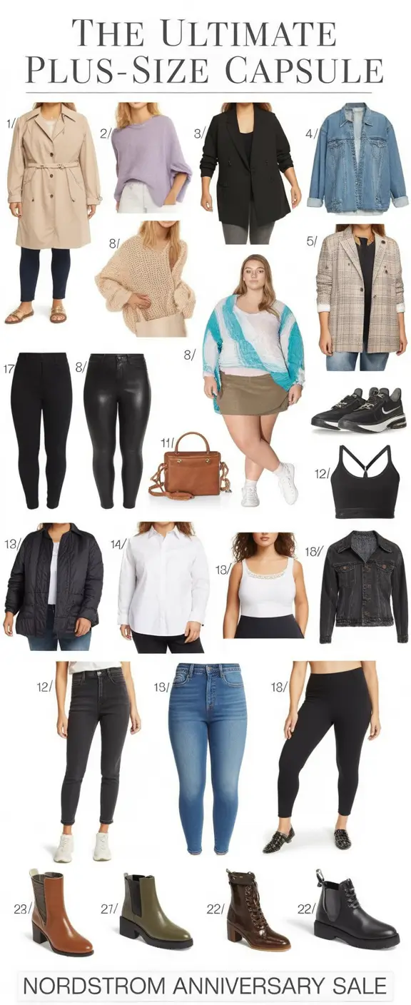 Plus Size Capsule Wardrobe Winter 2025–2026: Cozy and Chic Style Ideas
