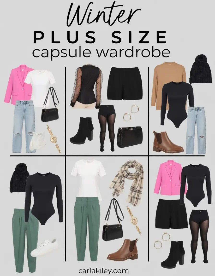 Plus Size Capsule Wardrobe Winter 2025–2026: Cozy and Chic Style Ideas