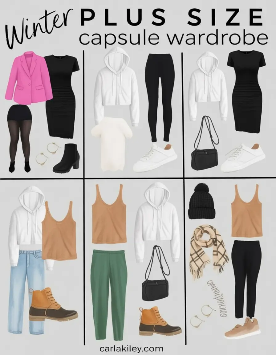 Plus Size Capsule Wardrobe Winter 2025–2026: Cozy and Chic Style Ideas