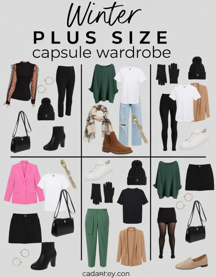 Plus Size Capsule Wardrobe Winter 2025–2026: Cozy and Chic Style Ideas