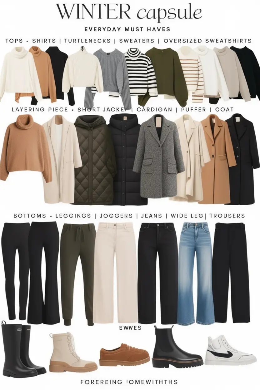 Plus Size Capsule Wardrobe Winter 2025–2026: Cozy and Chic Style Ideas