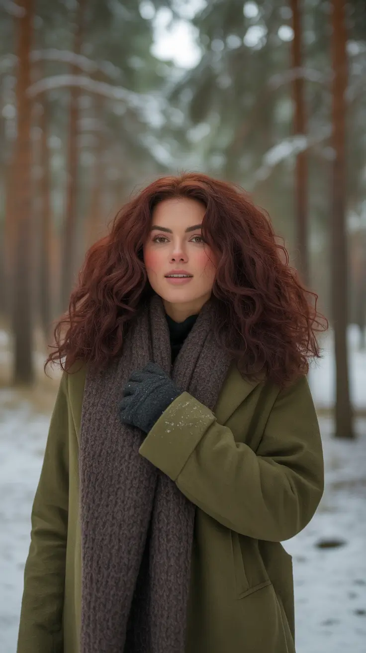 Brunette Hair Color Ideas Winter 2025–2026 Velvet Chestnut Curls