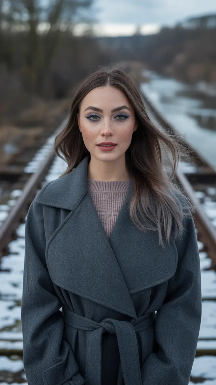 Brunette Hair Color Ideas Winter 2025–2026 Shadowed Smoky Melt