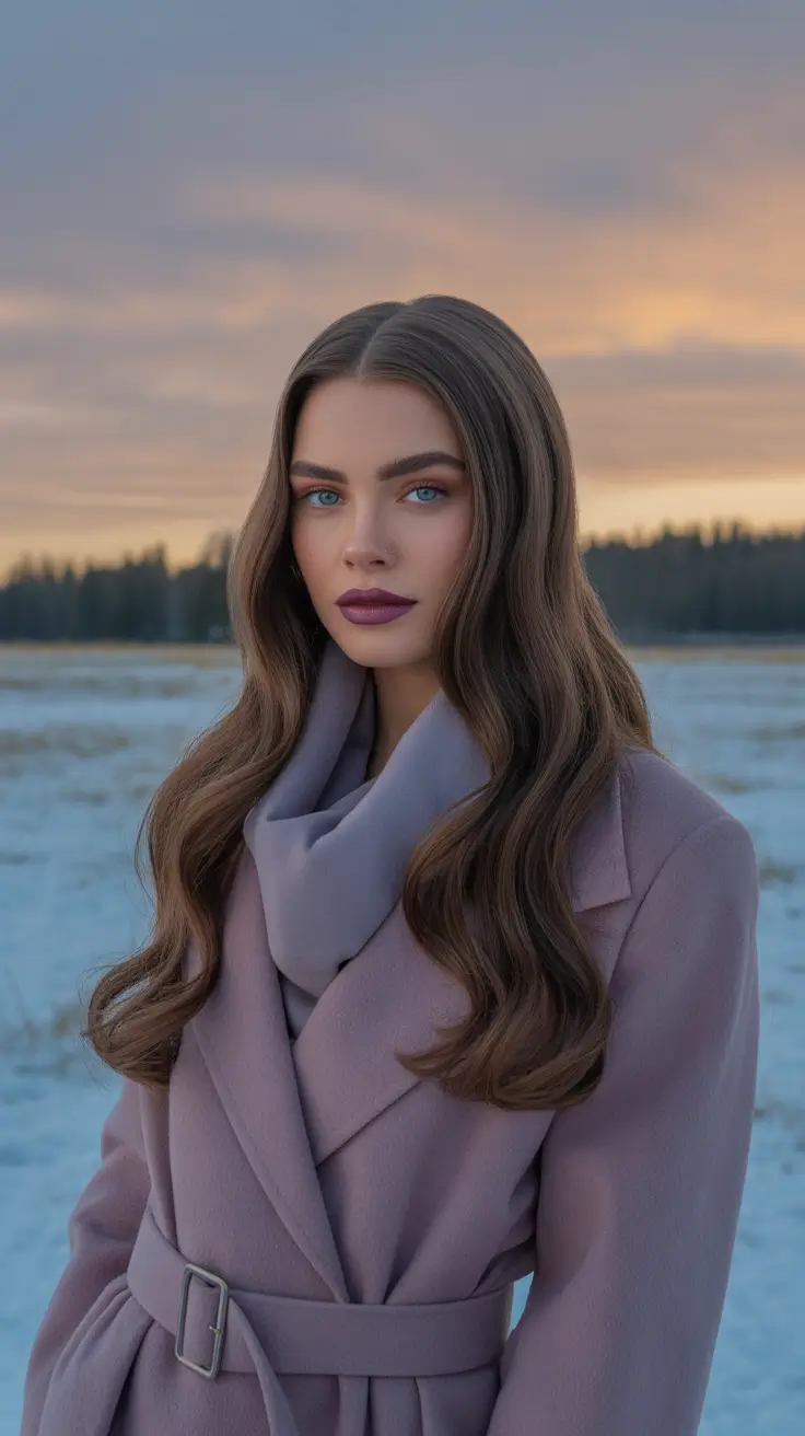 Brunette Hair Color Ideas Winter 2025–2026 Classic Milk Chocolate Waves