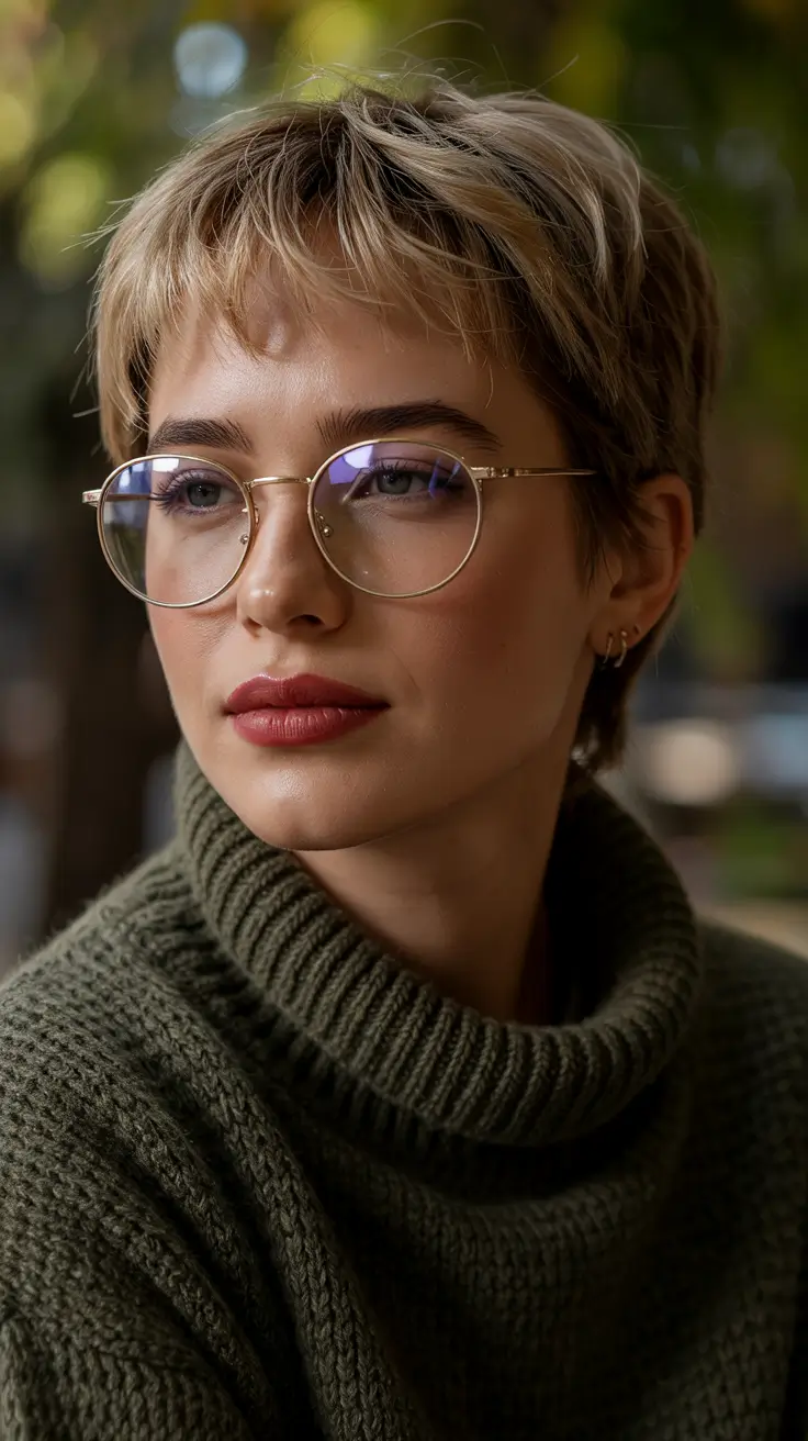 Short Classic Pixie with Micro Bangs