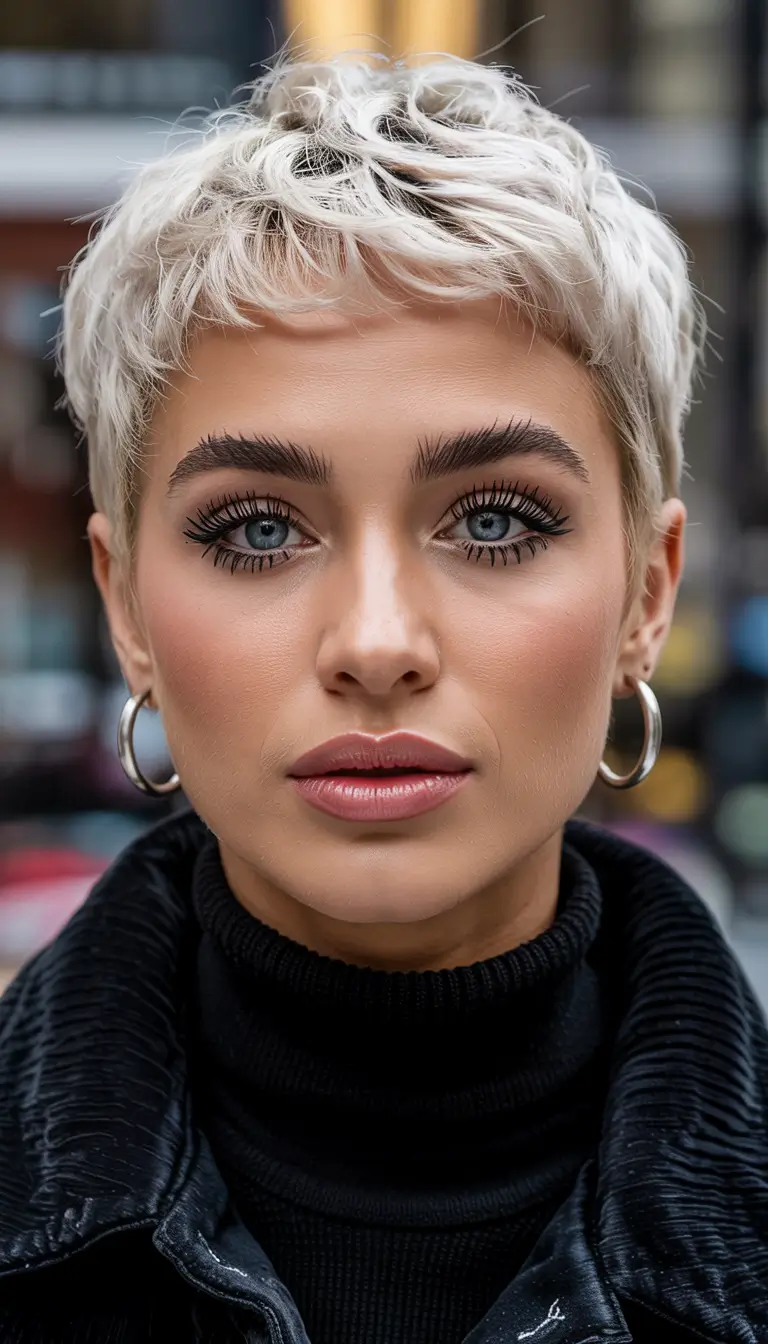 Short Platinum Pixie Bob