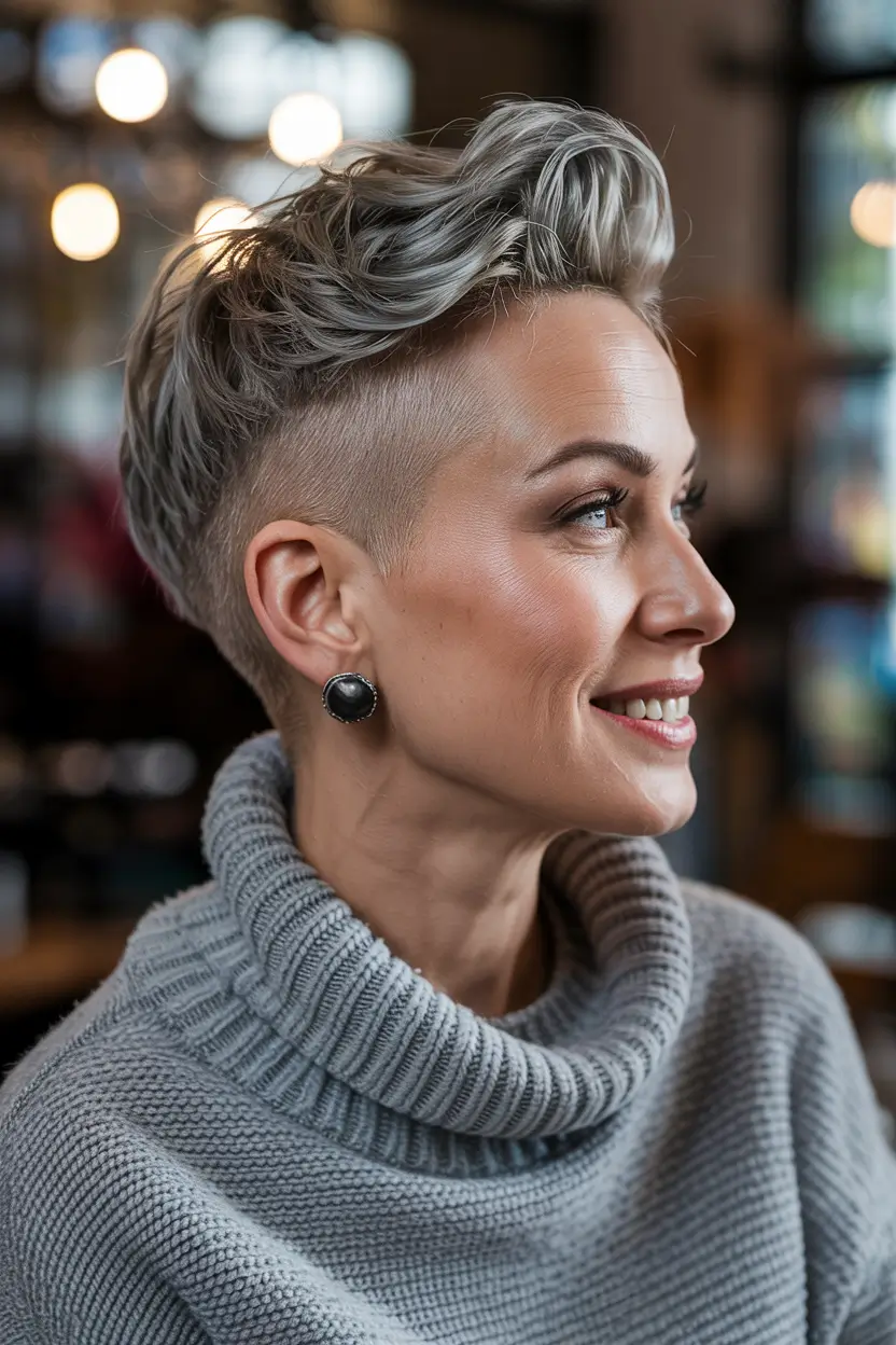 Undercut Silver Bob