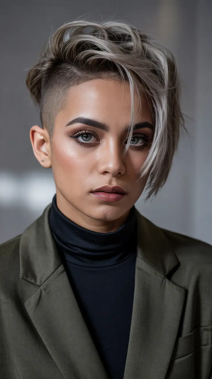 Asymmetric Inverted Brunette Bob