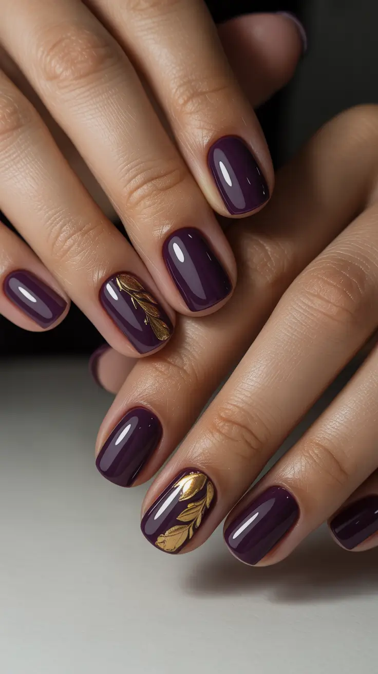 winter-holiday-nails-Golden-Plum