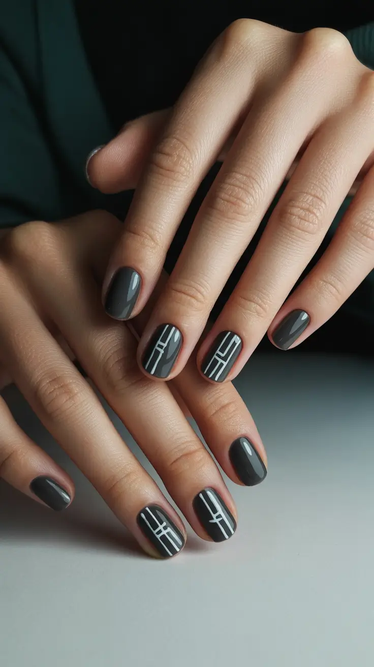 winter-holiday-nails-Geometric-Charcoal