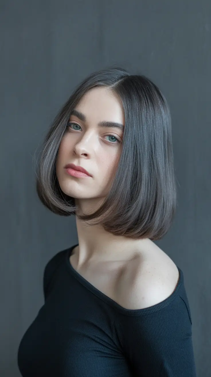 Silken-Espresso-Bob Deep Winter Hair Colors Inspiration