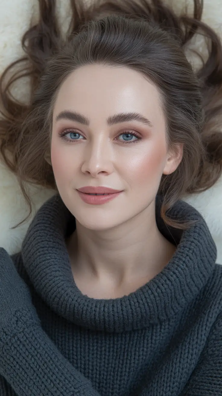 Frosted-Mocha-Glow Deep Winter Hair Colors Inspiration