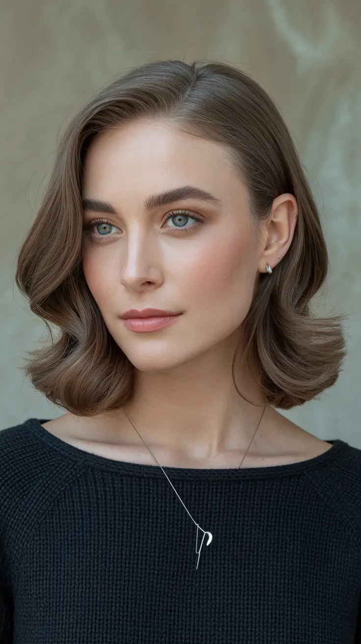 Classic-Soft-Brown-Waves Deep Winter Hair Colors Inspiration