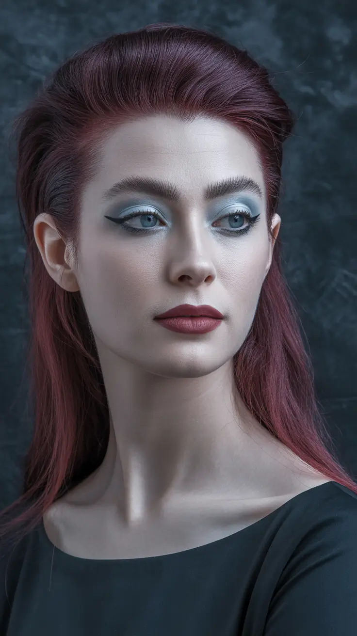 Crimson-Crown Deep Winter Hair Colors Inspiration
