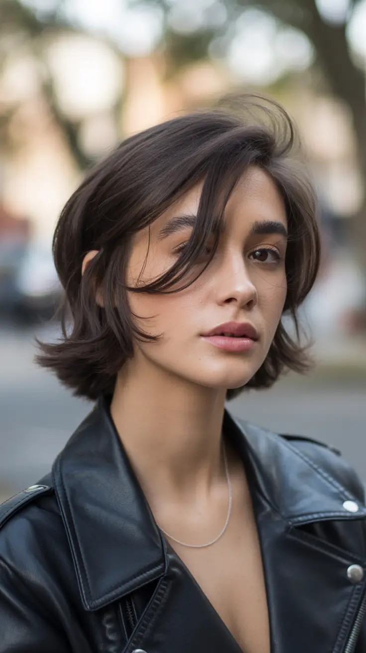 short winter haircuts 2025-2026 Textured Short Bob with Effortless Layers