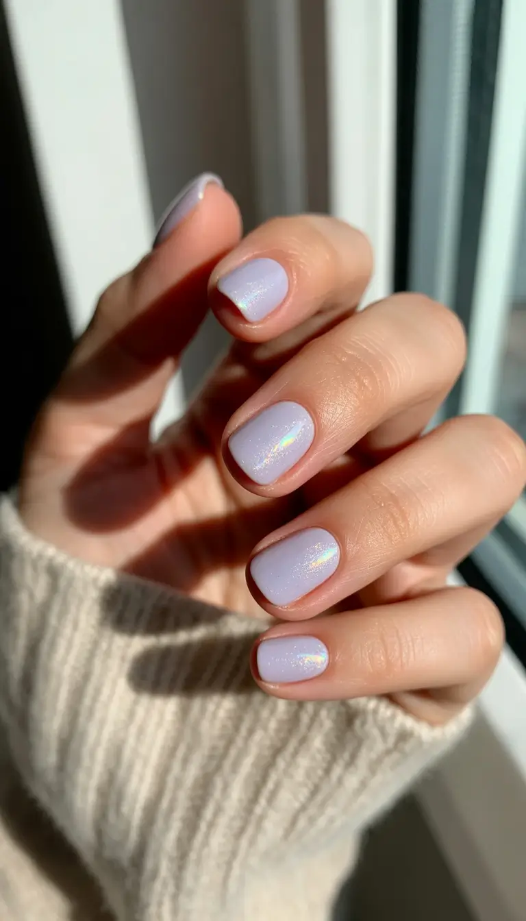 Opalescent Daydream Short Winter Nails 2025
