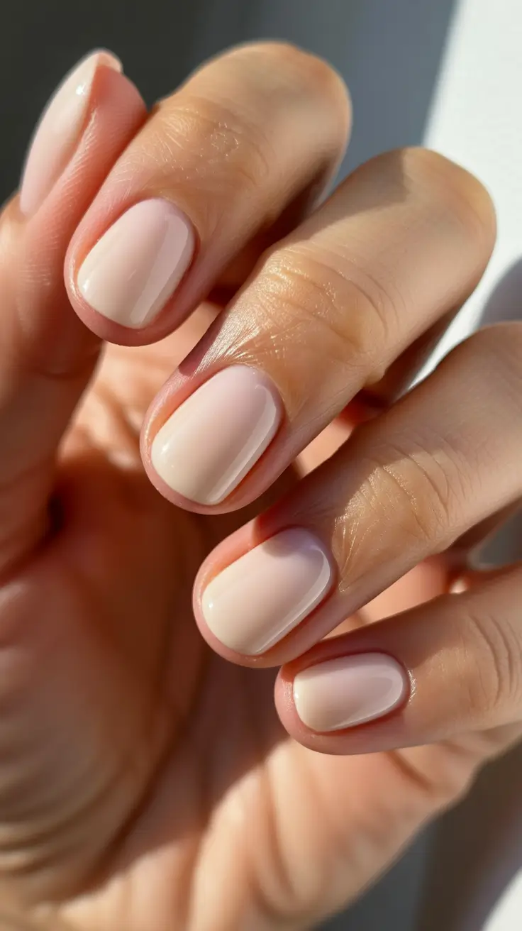 Vanilla Cream Shorties Winter Nails 2025