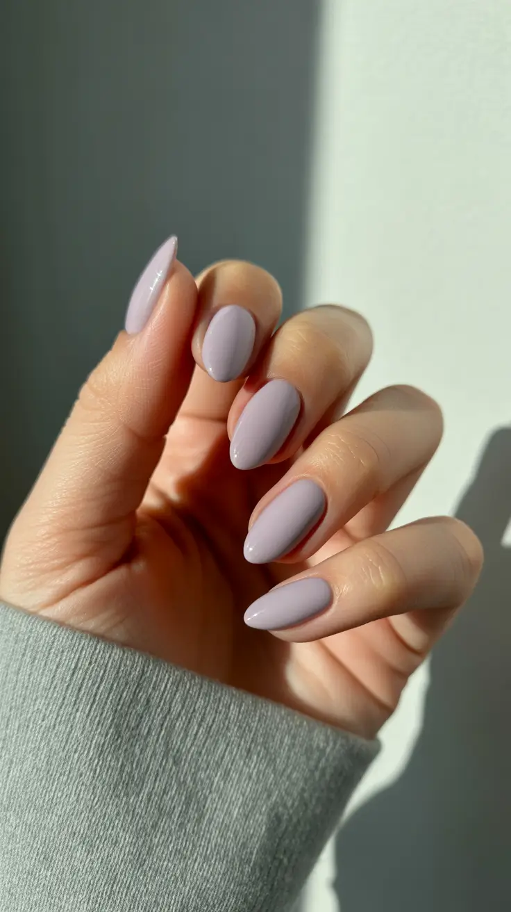 Frosted Mauve Almonds Winter Nails 2025