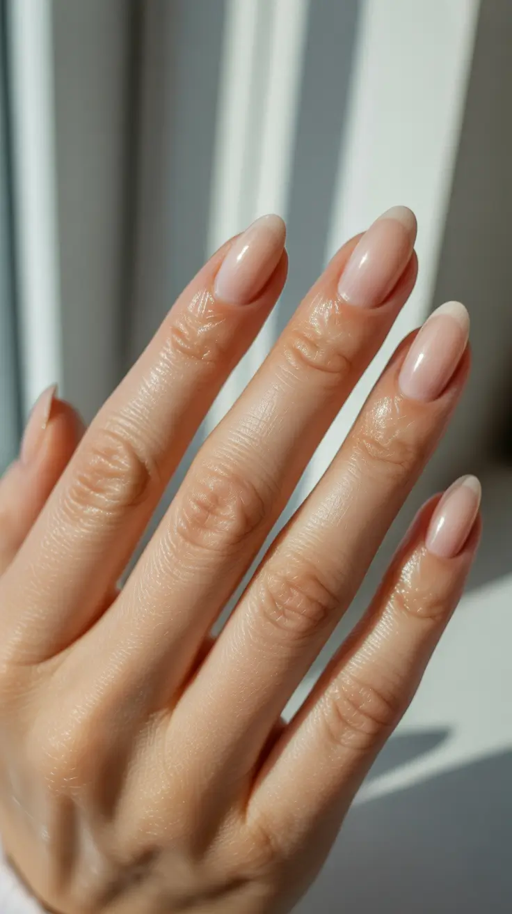 Soft Nude Glow Winter Nails 2025