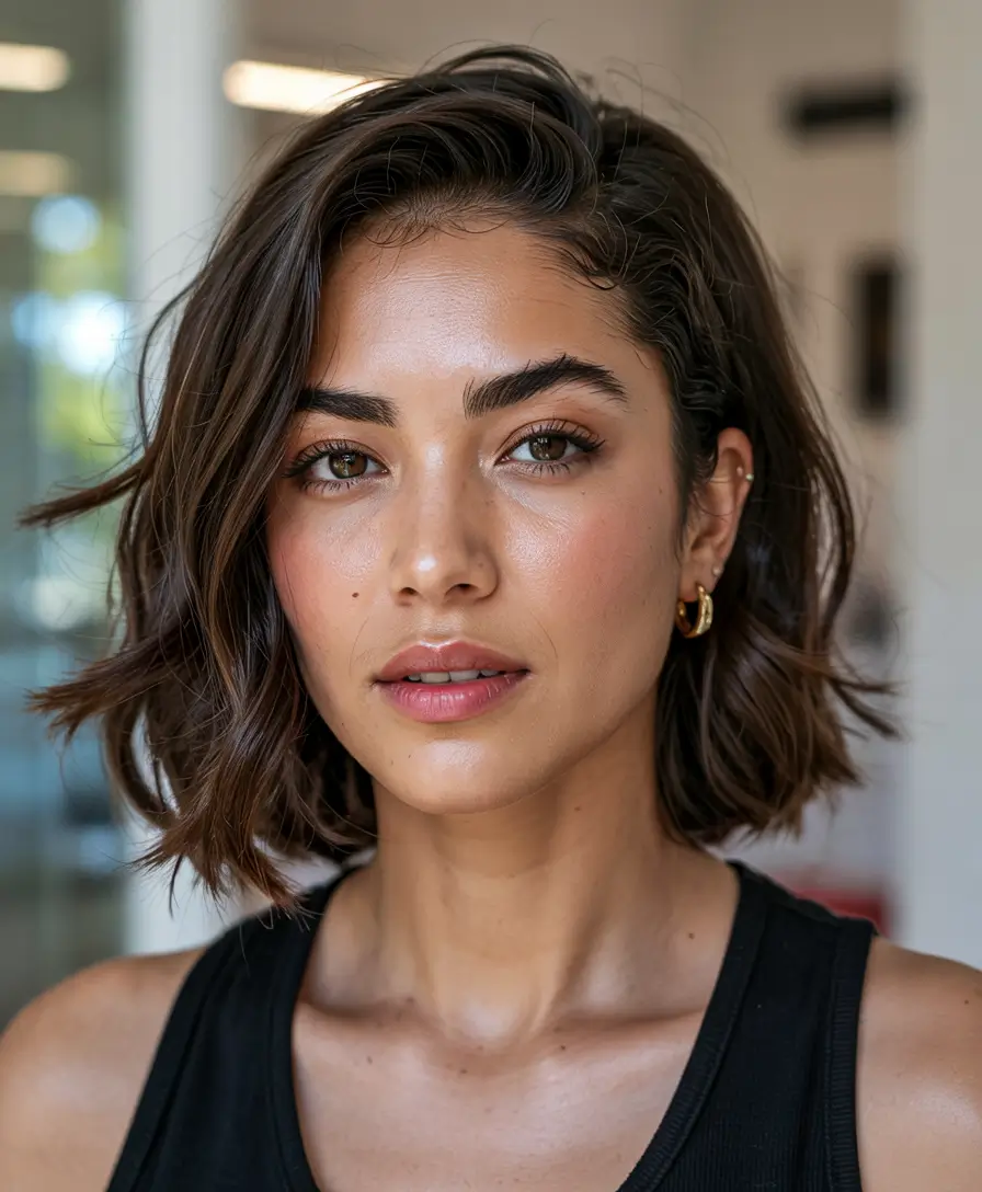 Short Soft Layered Bob