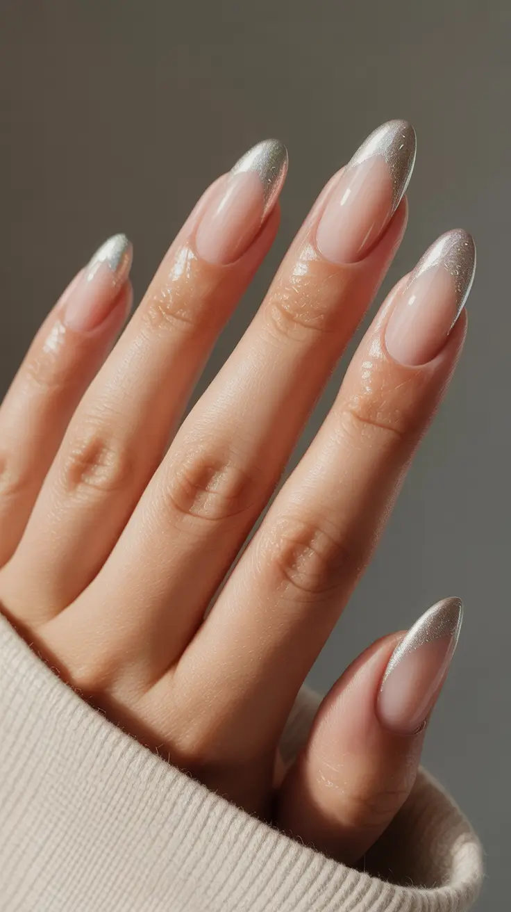 almond-nails Frosted Almond Glow