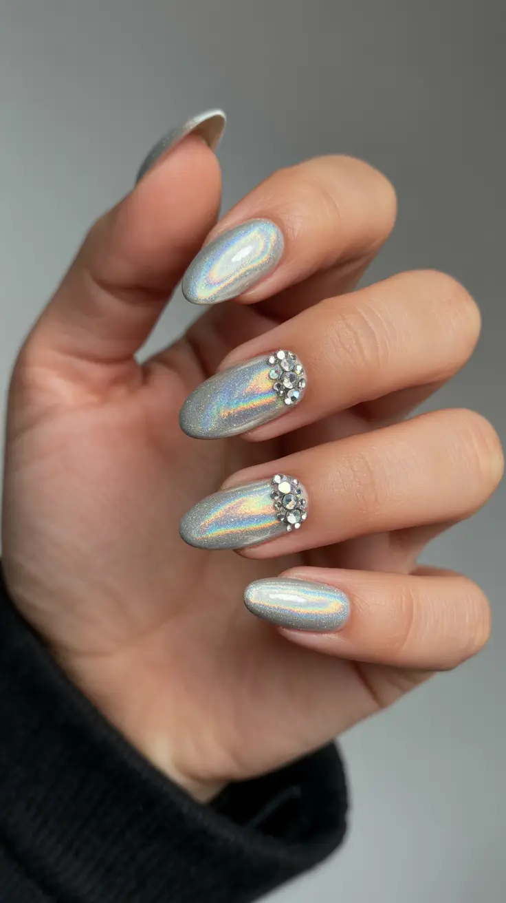 almond-nails Crystal Frost Halo