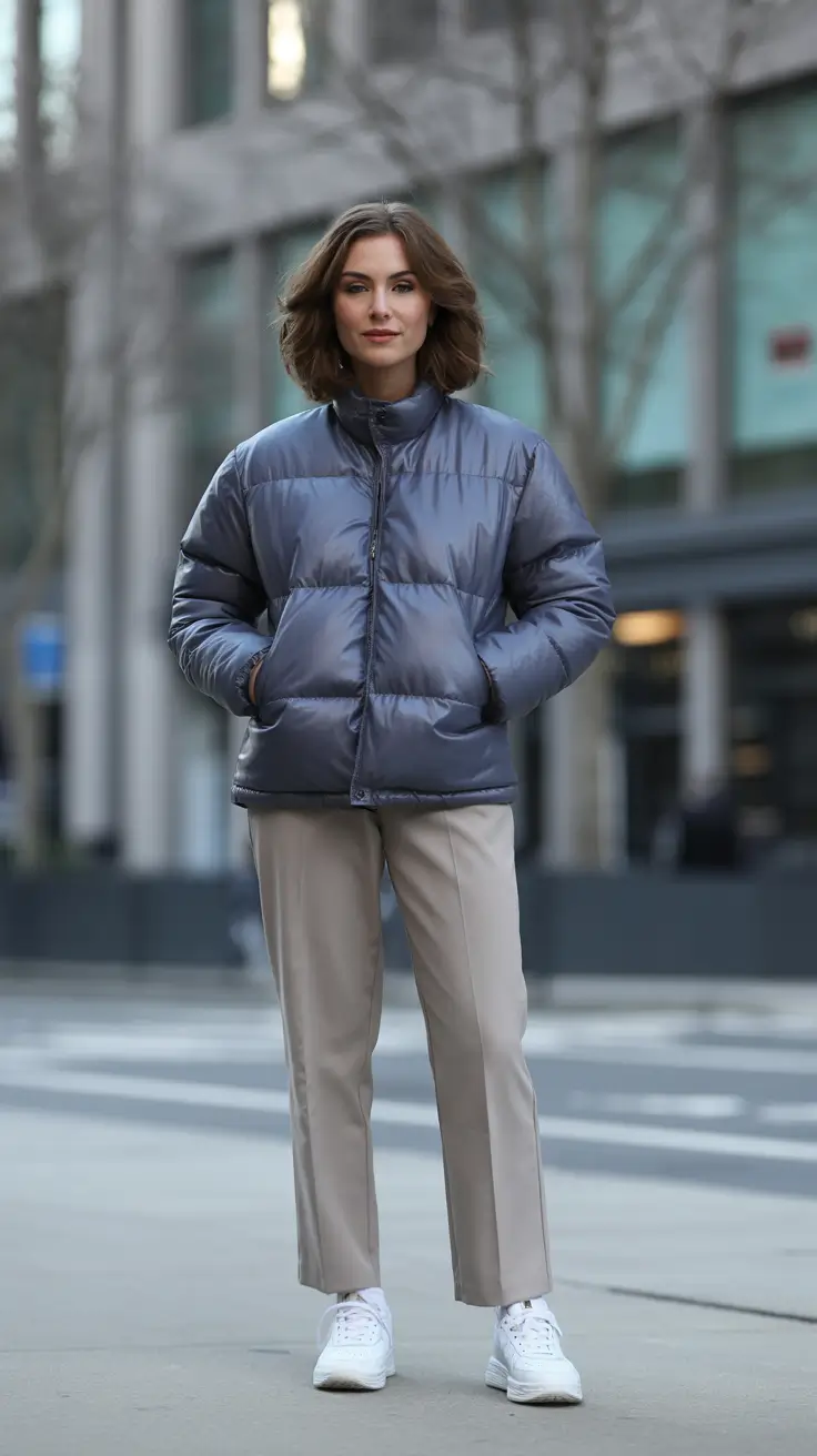 Casual 2025 women Urban Ease in Puffer and Taupe
