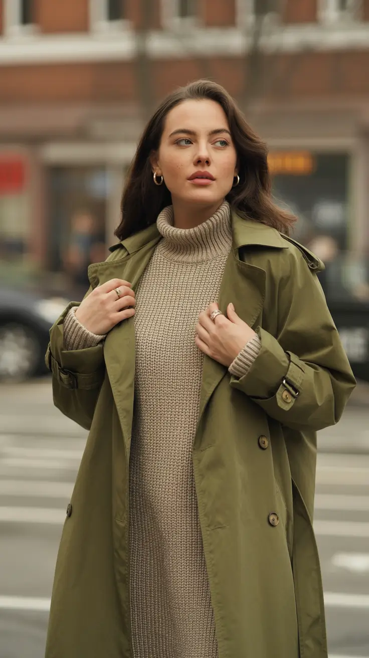 Casual 2025 women Olive Utility with Soft Knit Ease