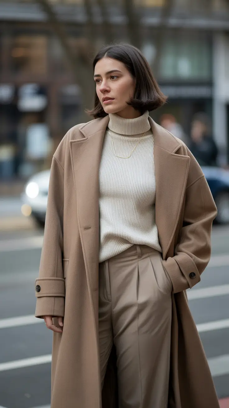 Classy 2025 women Camel Calm The Power of Tone-on-Tone