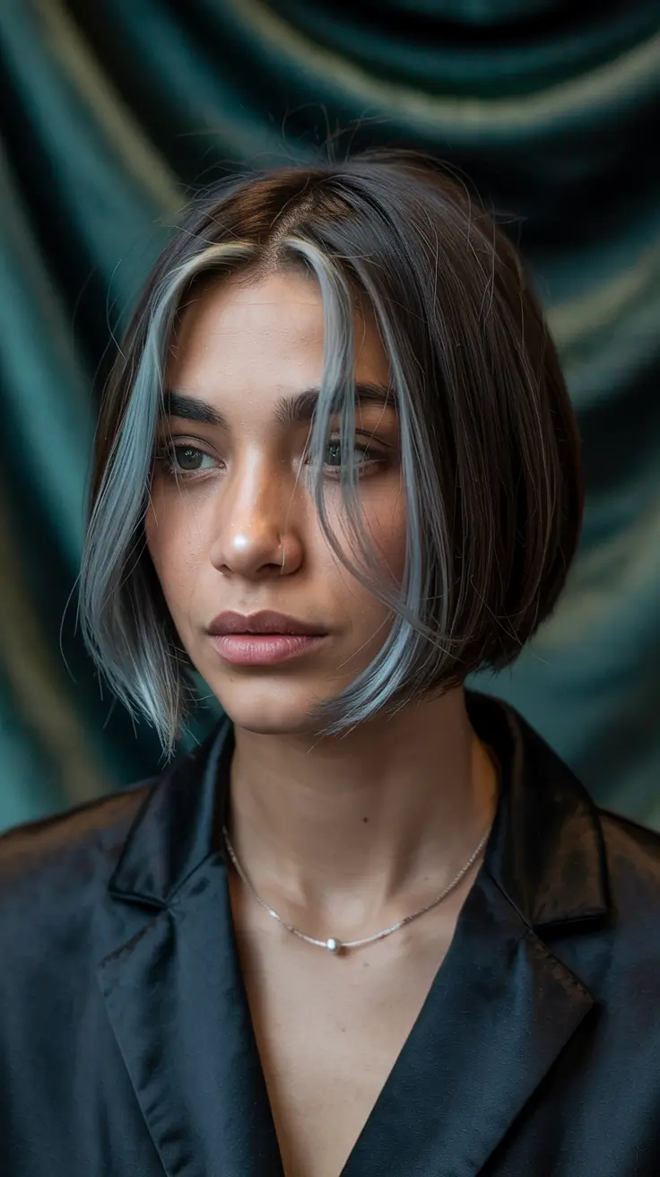 Balayage Hair Color Winter 2025–2026 Midnight Pewter Frame