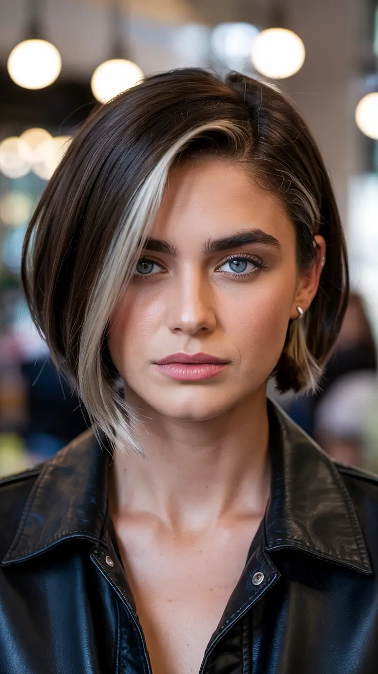 Balayage Hair Color Winter 2025–2026 Modern Shadow Bob