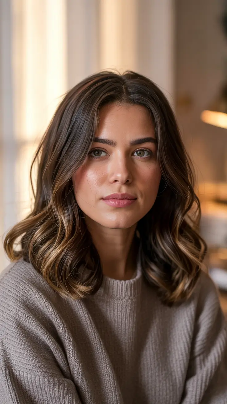 Balayage Hair Color Winter 2025–2026 Chestnut Radiance