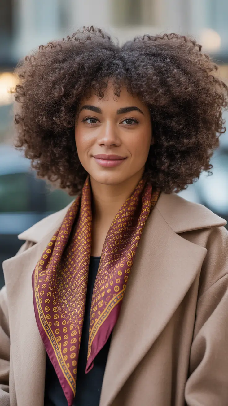 Winter 2025–2026 Hair Colors Trends Dark Skin Natural Brunette Volume