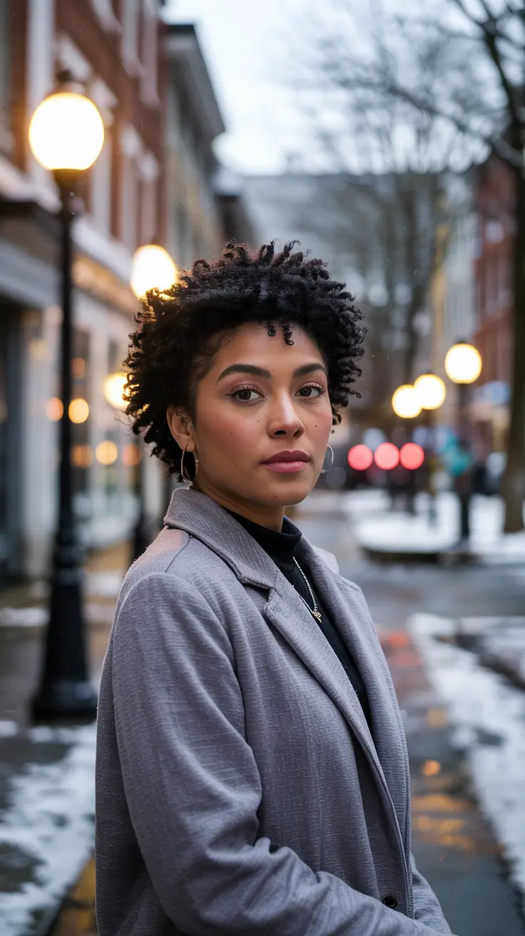 Black woman Textured Espresso Taper