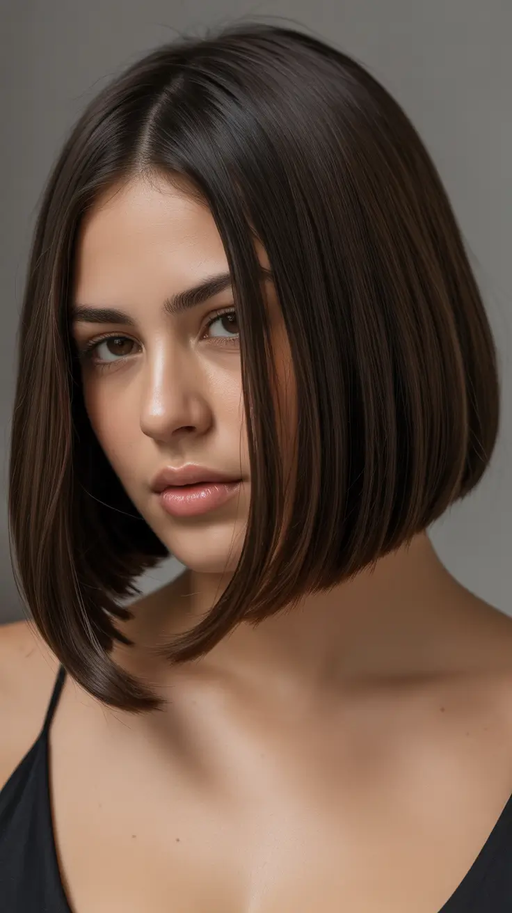 Plus-size Sleek Midnight Bob 2025