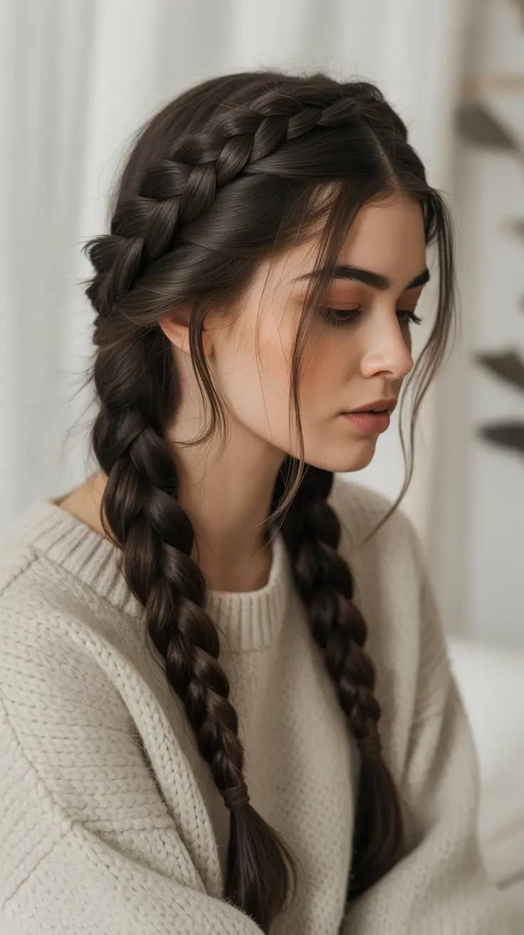 Protective Simple winter 2025 braids