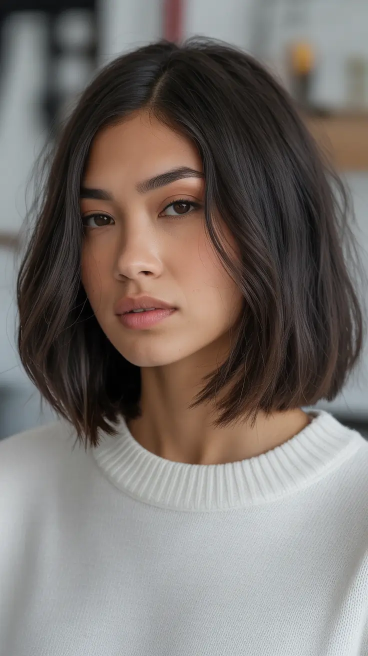 Medium hair Aesthetic winter 2025