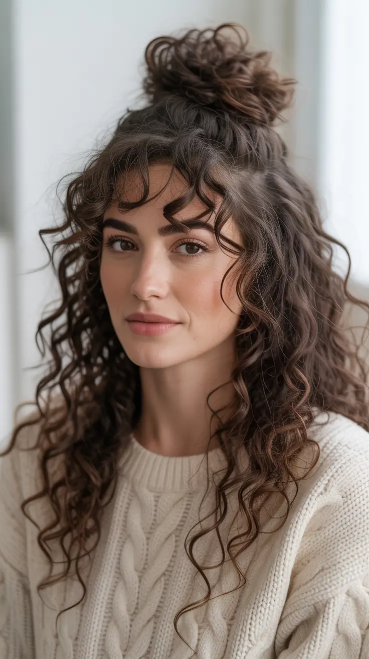 Curly hair Cozy winter 2025