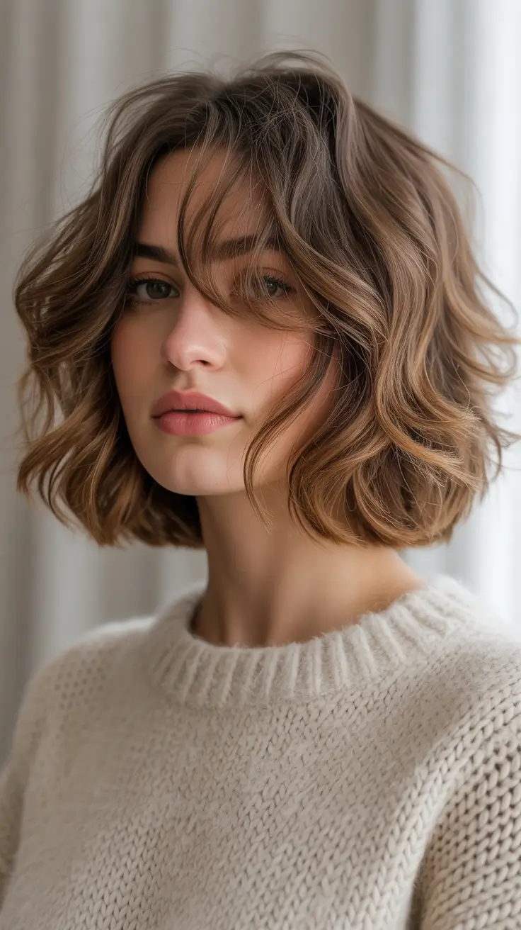 Medium hair Aesthetic winter 2025