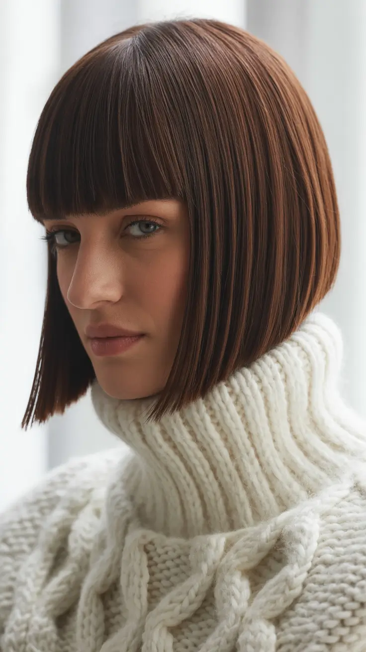 Short Straight hair Aespa winter 2025