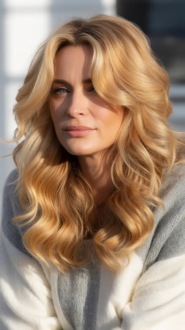 Golden Butter Waves for Women over 40