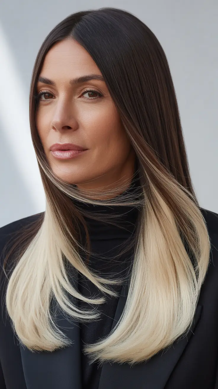 Two-Tone Ombre Hair for Women over 40